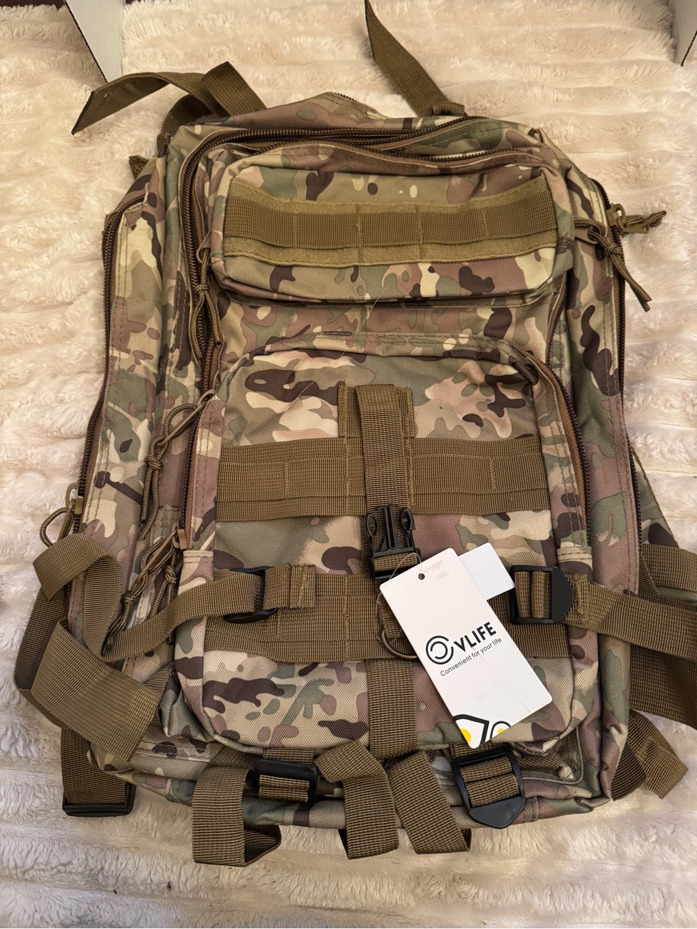 Camo Tactical Backpack for Men - Multicolor